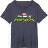 imageMarvel Cosmic Invasion Logo Official Game TShirtHeather Blue