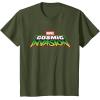 imageMarvel Cosmic Invasion Logo Official Game TShirtOlive Green