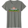 imageMarvel Cosmic Invasion Logo Official Game TShirtOlive Heather