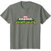 imageMarvel Cosmic Invasion Logo Official Game TShirtOlive Heather