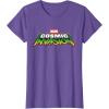 imageMarvel Cosmic Invasion Logo Official Game TShirtPurple Heather