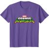 imageMarvel Cosmic Invasion Logo Official Game TShirtPurple Heather