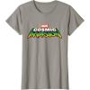 imageMarvel Cosmic Invasion Logo Official Game TShirtSlate Grey