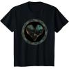 imageMarvel Iron Heart Metallic Heart Vintage Chest Emblem TShirtBlack