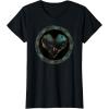 imageMarvel Iron Heart Metallic Heart Vintage Chest Emblem TShirtBlack