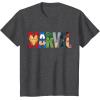 imageMarvel Logo Avengers Super Heroes TShirtDark Heather Grey