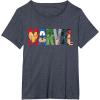 imageMarvel Logo Avengers Super Heroes TShirtHeather Blue