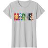 imageMarvel Logo Avengers Super Heroes TShirtSilver Grey
