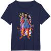 imageMarvel Ms Marvel Kamala Khan Mural Art TShirtNavy Blue