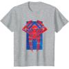 imageMarvel SpiderMan Across the SpiderVerse 2099 Symbol Icon TShirtHeather Grey