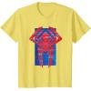 imageMarvel SpiderMan Across the SpiderVerse 2099 Symbol Icon TShirtLemon Yellow