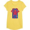 imageMarvel SpiderMan Across the SpiderVerse 2099 Symbol Icon TShirtLemon Yellow