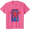 imageMarvel SpiderMan Across the SpiderVerse 2099 Symbol Icon TShirtPink Heather