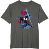 imageMarvel SpiderMan Across the SpiderVerse Miles Glitch TShirtAsphalt Grey