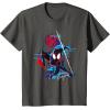 imageMarvel SpiderMan Across the SpiderVerse Miles Glitch TShirtAsphalt Grey
