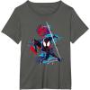 imageMarvel SpiderMan Across the SpiderVerse Miles Glitch TShirtAsphalt Grey