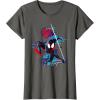 imageMarvel SpiderMan Across the SpiderVerse Miles Glitch TShirtAsphalt Grey