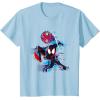 imageMarvel SpiderMan Across the SpiderVerse Miles Glitch TShirtBaby Blue