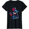 imageMarvel SpiderMan Across the SpiderVerse Miles Glitch TShirtBlack