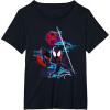 imageMarvel SpiderMan Across the SpiderVerse Miles Glitch TShirtBlack