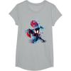 imageMarvel SpiderMan Across the SpiderVerse Miles Glitch TShirtHeather Grey