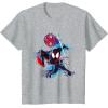 imageMarvel SpiderMan Across the SpiderVerse Miles Glitch TShirtHeather Grey