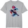 imageMarvel SpiderMan Across the SpiderVerse Miles Glitch TShirtHeather Grey