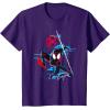 imageMarvel SpiderMan Across the SpiderVerse Miles Glitch TShirtPurple