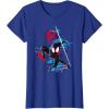 imageMarvel SpiderMan Across the SpiderVerse Miles Glitch TShirtRoyal Blue