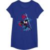 imageMarvel SpiderMan Across the SpiderVerse Miles Glitch TShirtRoyal Blue