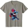 imageMarvel SpiderMan Across the SpiderVerse Miles Glitch TShirtSlate Grey
