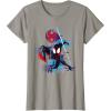 imageMarvel SpiderMan Across the SpiderVerse Miles Glitch TShirtSlate Grey