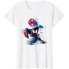 imageMarvel SpiderMan Across the SpiderVerse Miles Glitch TShirtWhite