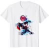 imageMarvel SpiderMan Across the SpiderVerse Miles Glitch TShirtWhite