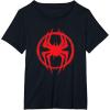 imageMarvel SpiderMan Across the SpiderVerse Miles Symbol TShirtBlack