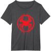 imageMarvel SpiderMan Across the SpiderVerse Miles Symbol TShirtDark Heather Grey