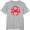 imageMarvel SpiderMan Across the SpiderVerse Miles Symbol TShirtHeather Grey