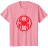 imageMarvel SpiderMan Across the SpiderVerse Miles Symbol TShirtPink