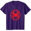 imageMarvel SpiderMan Across the SpiderVerse Miles Symbol TShirtPurple