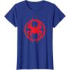 imageMarvel SpiderMan Across the SpiderVerse Miles Symbol TShirtRoyal Blue