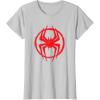 imageMarvel SpiderMan Across the SpiderVerse Miles Symbol TShirtSilver Grey