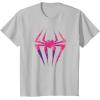 imageMarvel SpiderMan Across the SpiderVerse SpiderGwen Icon TShirtSilver Grey