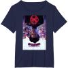 imageMarvel SpiderMan Across the SpiderVerse Theatrical Poster TShirtNavy Blue