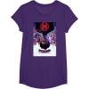 imageMarvel SpiderMan Across the SpiderVerse Theatrical Poster TShirtPurple