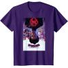 imageMarvel SpiderMan Across the SpiderVerse Theatrical Poster TShirtPurple