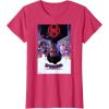 imageMarvel SpiderMan Across the SpiderVerse Theatrical Poster TShirtRed Heather