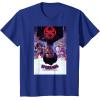 imageMarvel SpiderMan Across the SpiderVerse Theatrical Poster TShirtRoyal Blue