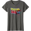 imageMarvel SpiderMan Amazing Dad Comic Book Fathers Day TShirtAsphalt Grey
