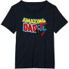 imageMarvel SpiderMan Amazing Dad Comic Book Fathers Day TShirtBlack