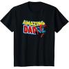 imageMarvel SpiderMan Amazing Dad Comic Book Fathers Day TShirtBlack